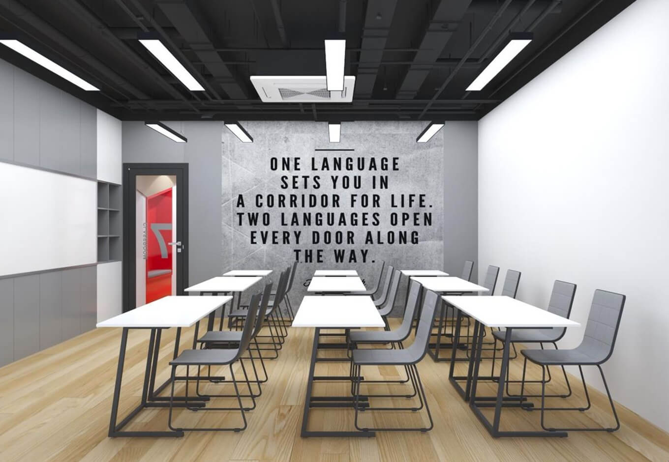Thiết kế trung tâm ngoại ngữ